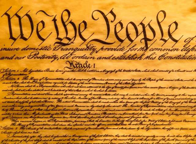 USA Constitution Parchment